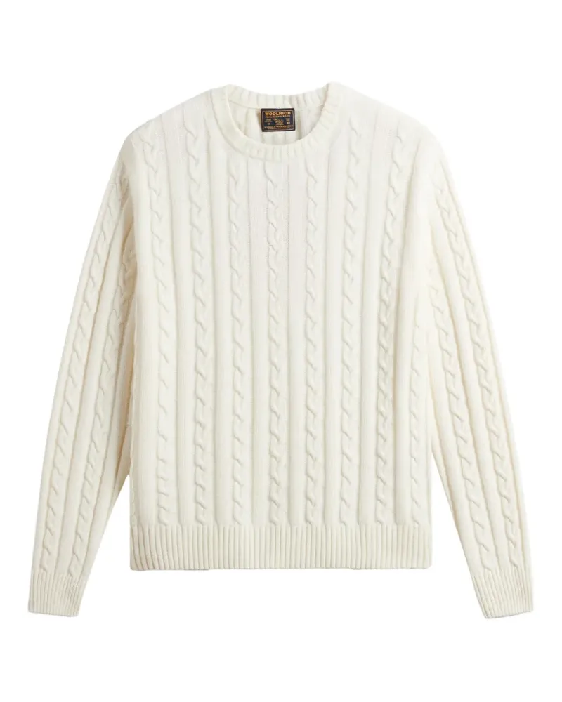 Woolrich Pullover mit Zopfmuster - Nude Nude