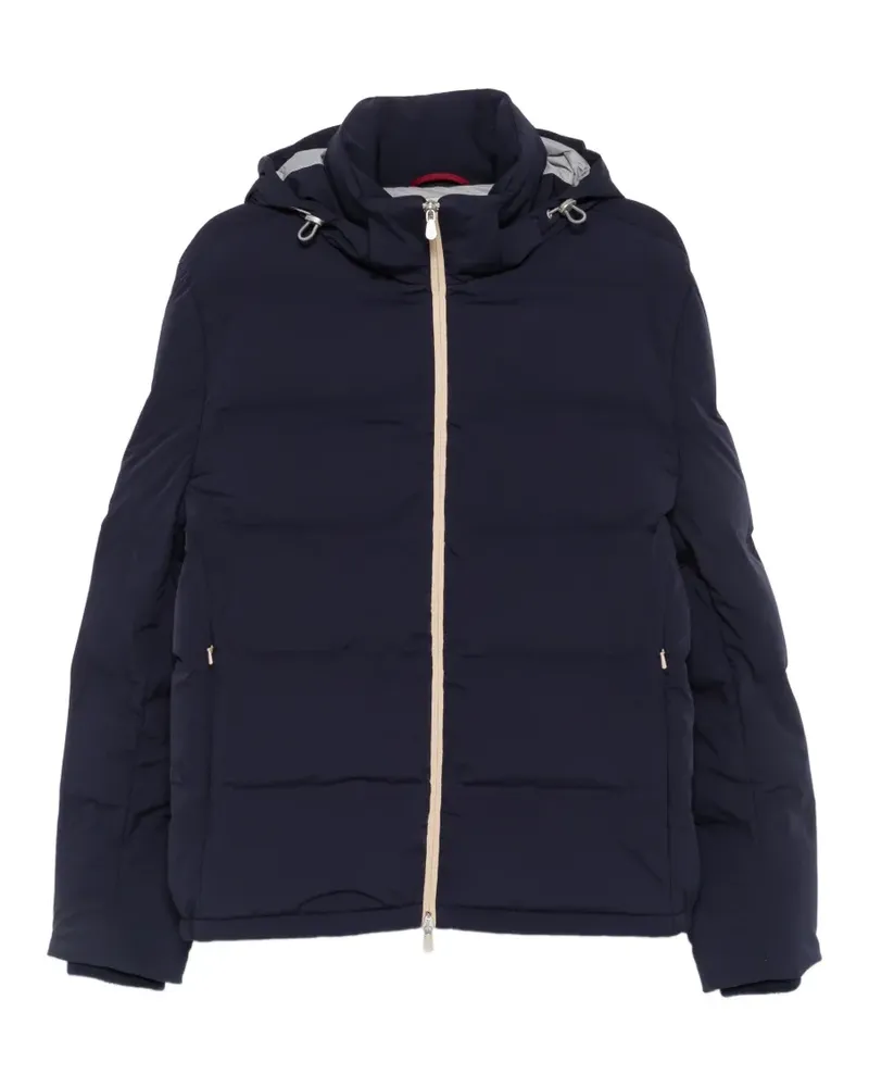 Brunello Cucinelli Gefütterte Kapuzenjacke - Blau Blau