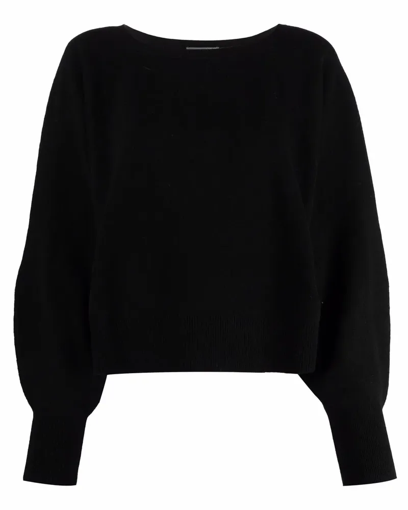 Alberta Ferretti Pullover mit Puffärmeln - Schwarz Schwarz