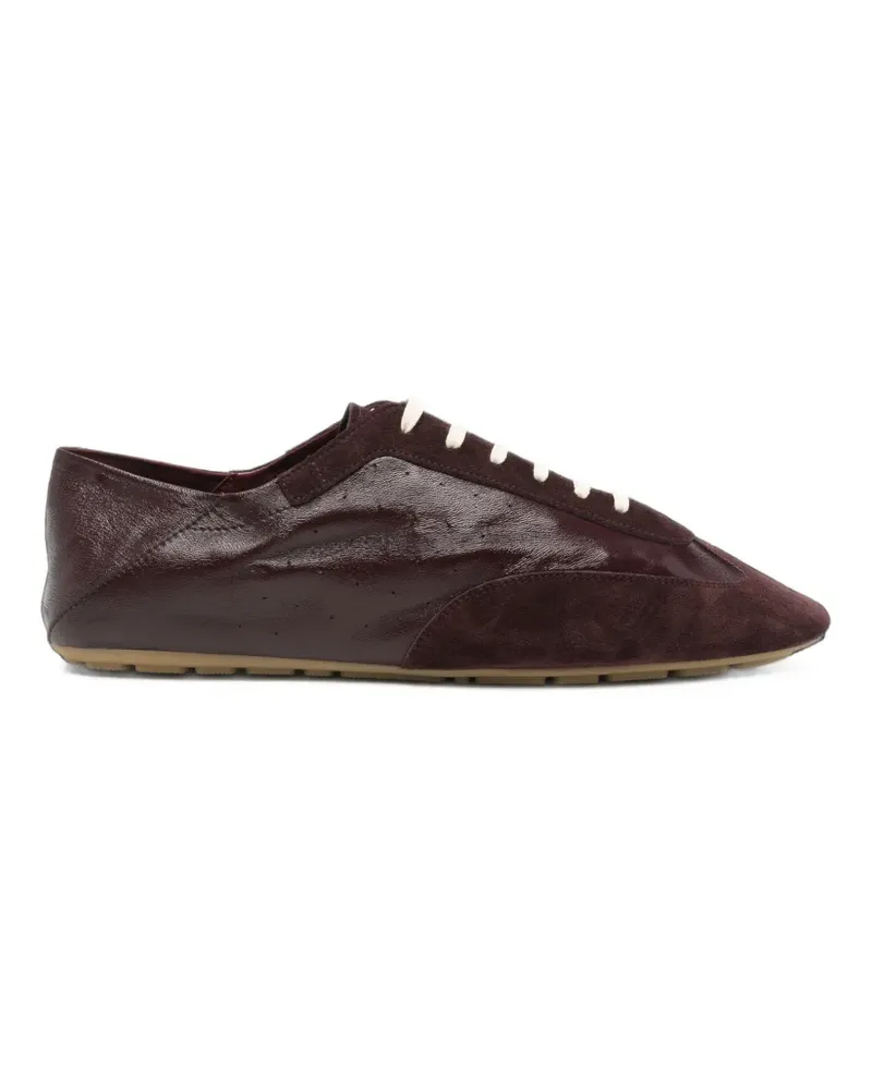 Saint Laurent Lewis Sneakers mit Wildledereinsatz - Rot Rot