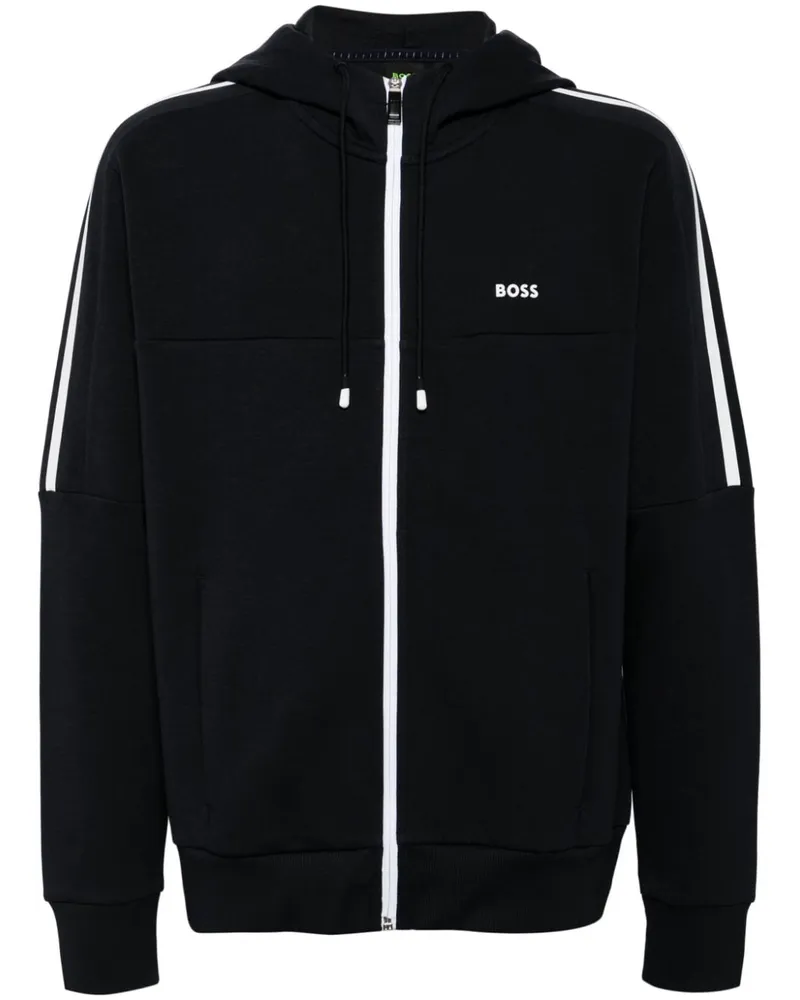 HUGO BOSS Hoodie mit Logo-Applikation - Blau Blau