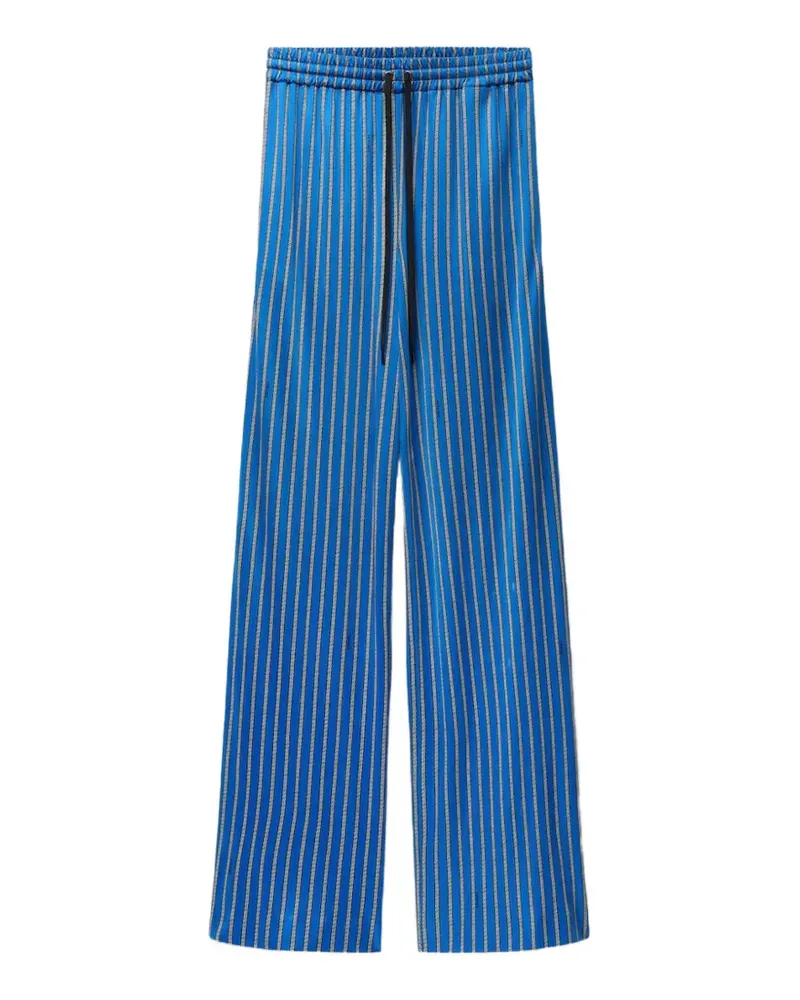 Versace printed viscose-jersey pajama-style pants - Blau Blau