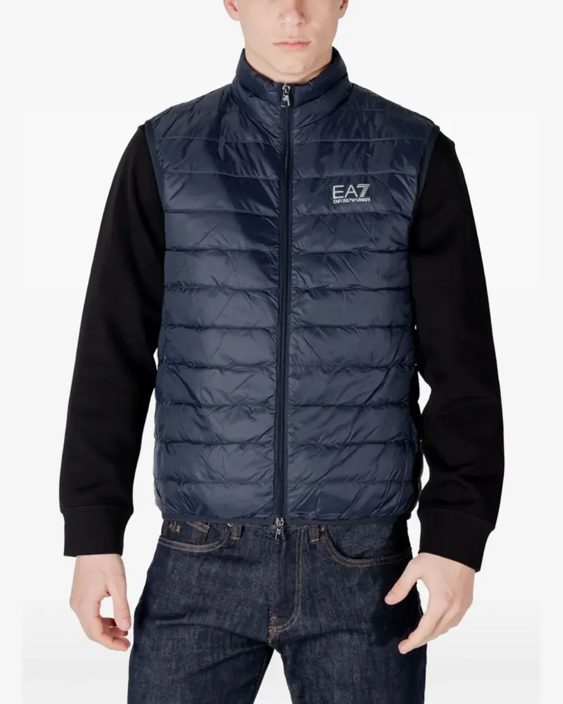 EA7 Packbare Steppweste - Blau Blau