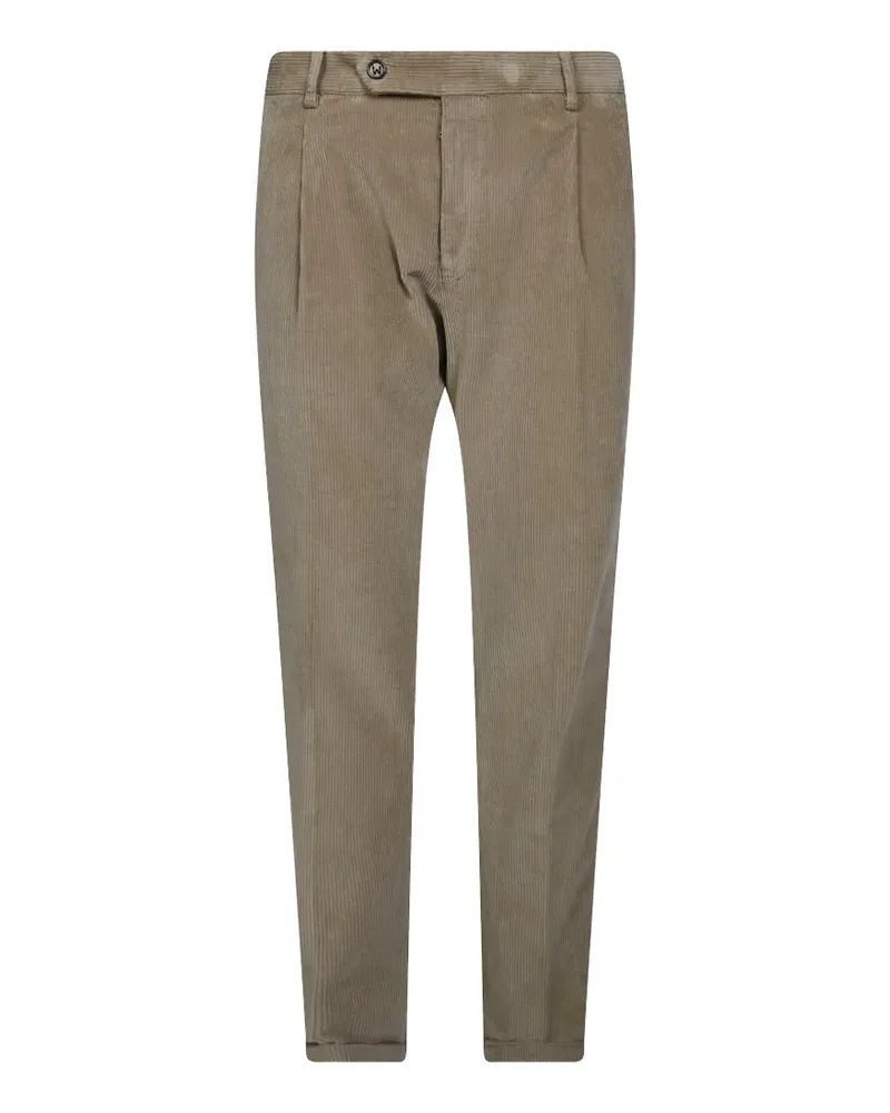 Berwich pleated corduroy trousers - Nude Nude