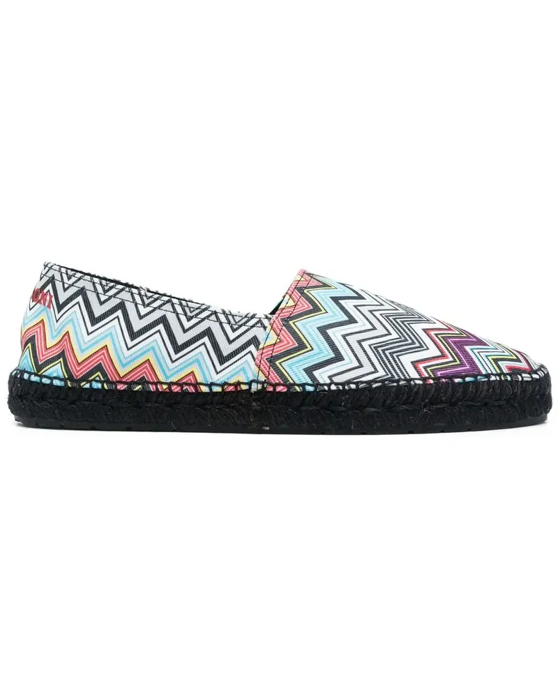 Missoni Espadrilles mit Zickzackmuster - Schwarz Schwarz
