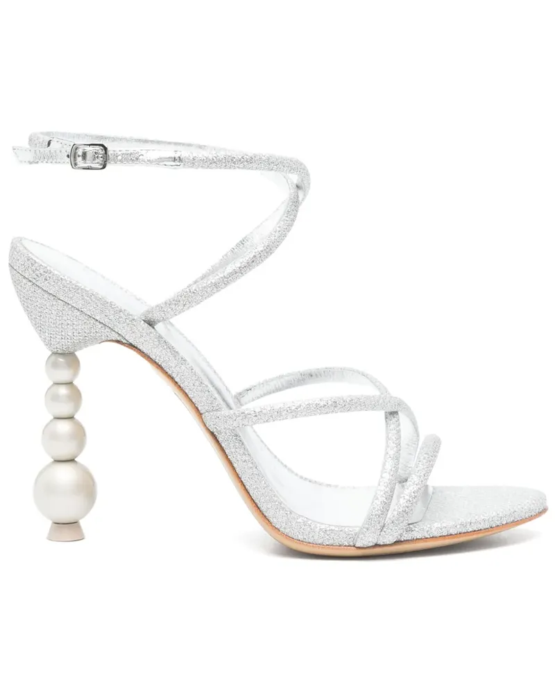 Sophia Webster Perla Sandalen 100mm - Silber Silber