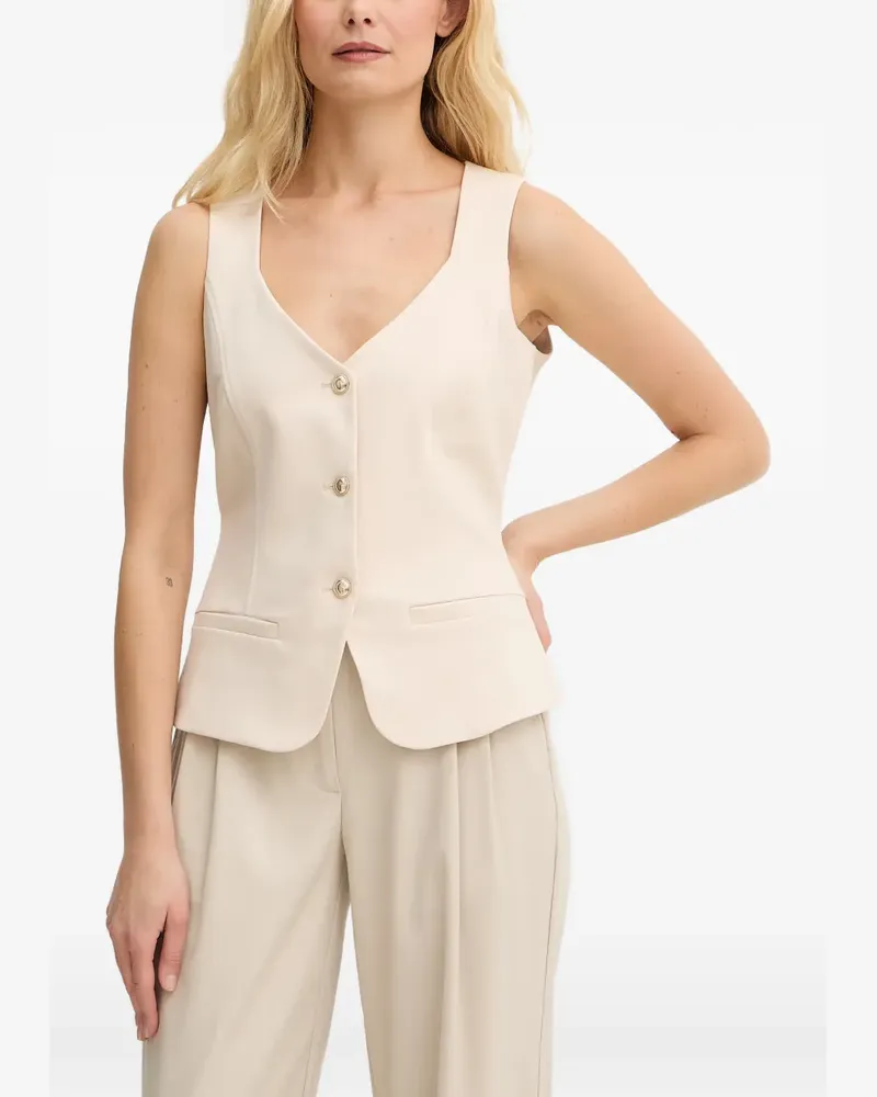 Guess button-up waistcoat - Nude Nude