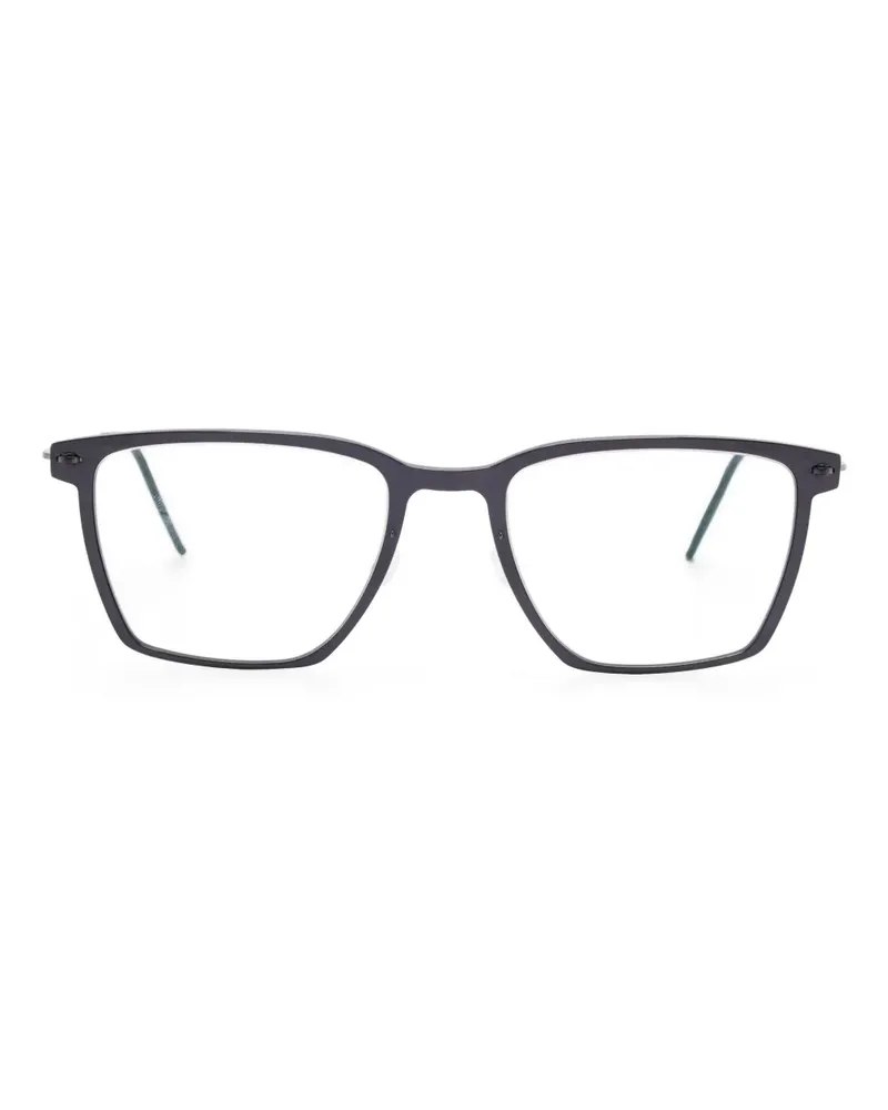 Lindberg Brille mit eckigem Gestell - Schwarz Schwarz