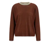 semi-transparent sweater - Braun