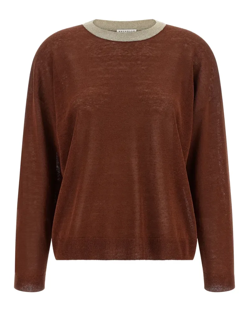 Brunello Cucinelli semi-transparent sweater - Braun Braun