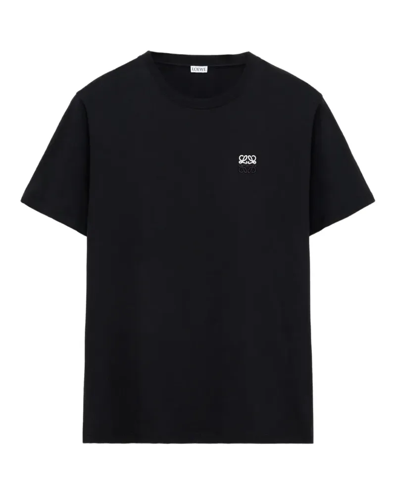 Loewe Sweatshirt mit aufgesticktem Anagram - Schwarz Schwarz