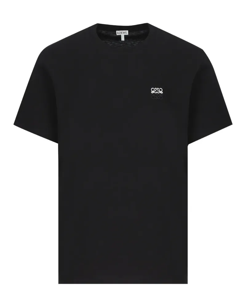 Loewe Sweatshirt mit aufgesticktem Anagram - Schwarz Schwarz