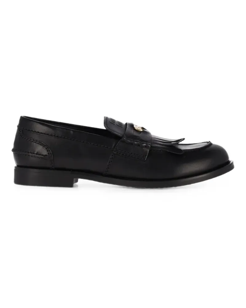 Miu Miu leather loafers - Schwarz Schwarz