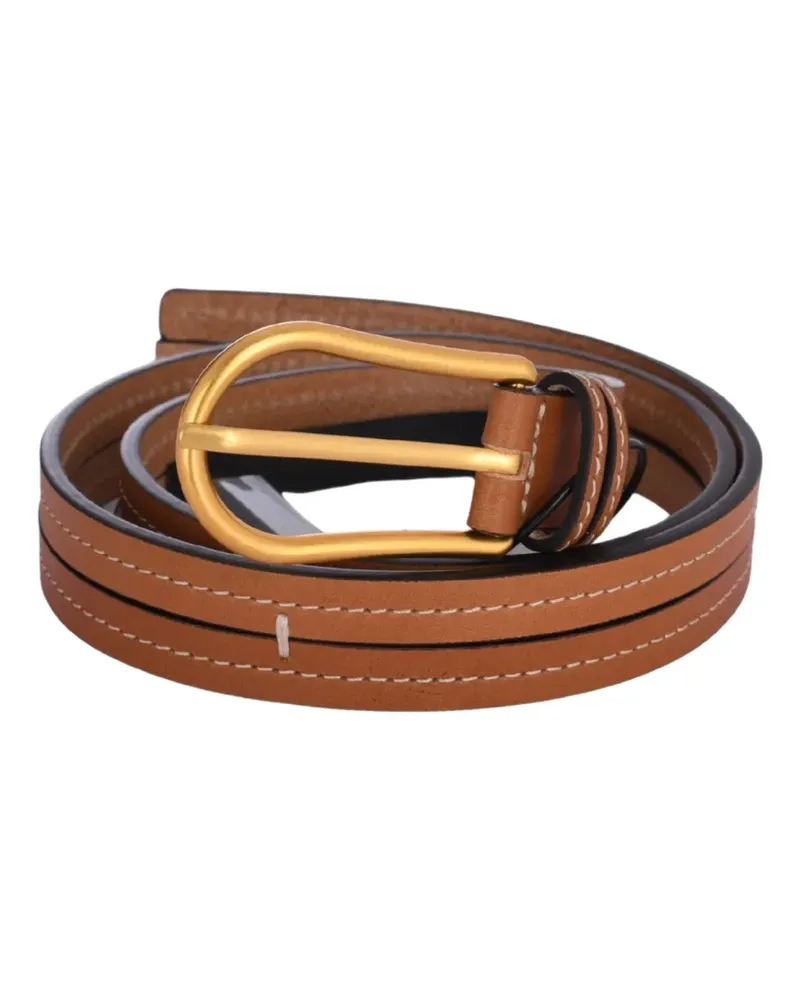 Gianni Chiarini double-strap leather belt - Braun Braun