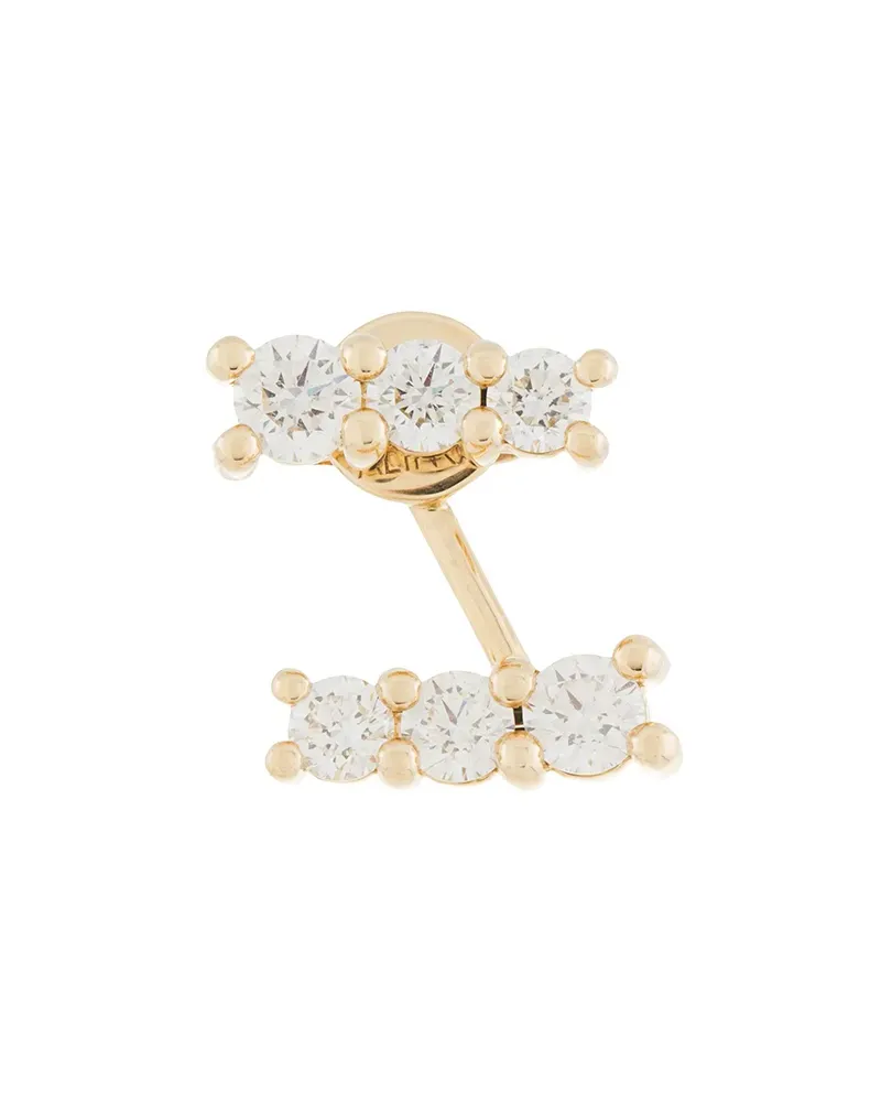 Alinka 18kt 'Lara' Gelbgoldohrring mit Diamanten Gold