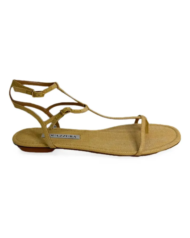 Aquazzura So Ponza T-strap sandals - Nude Nude