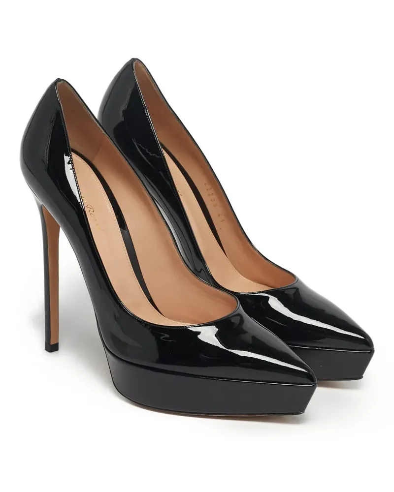 Gianvito Rossi Dasha platform leather pumps - Schwarz Schwarz