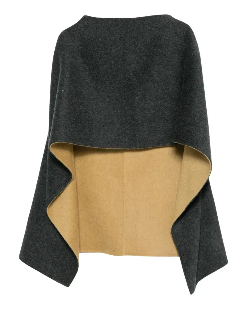 Alberta Ferretti Wendbares Cape - Grau Grau