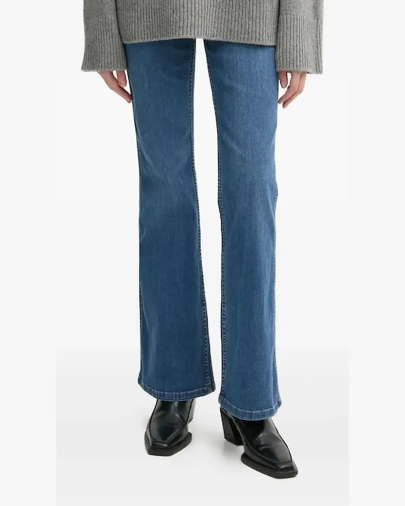Gestuz Jeans mit Logo-Patch - Blau Blau