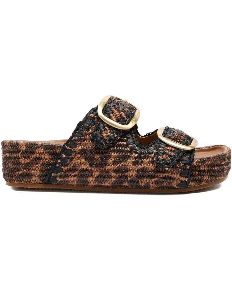 Loeffler Randall Theo Sandalen mit Schnallen 50mm - Braun Braun