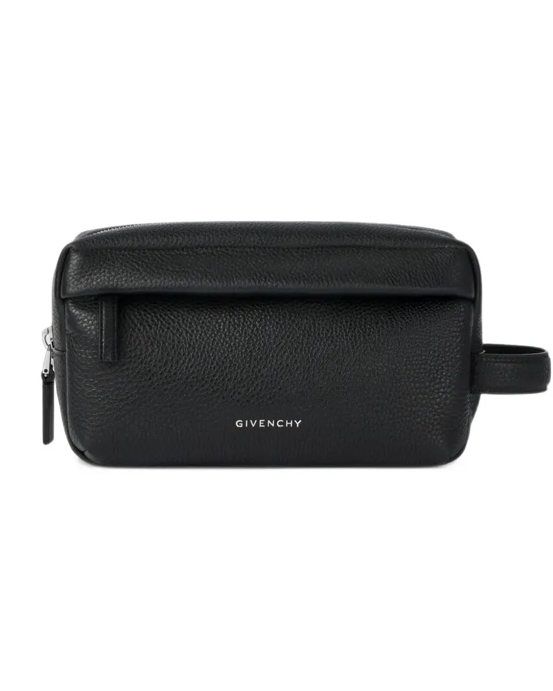 Givenchy U Rucksack-Kulturbeutel aus gekörntem Leder - Schwarz Schwarz