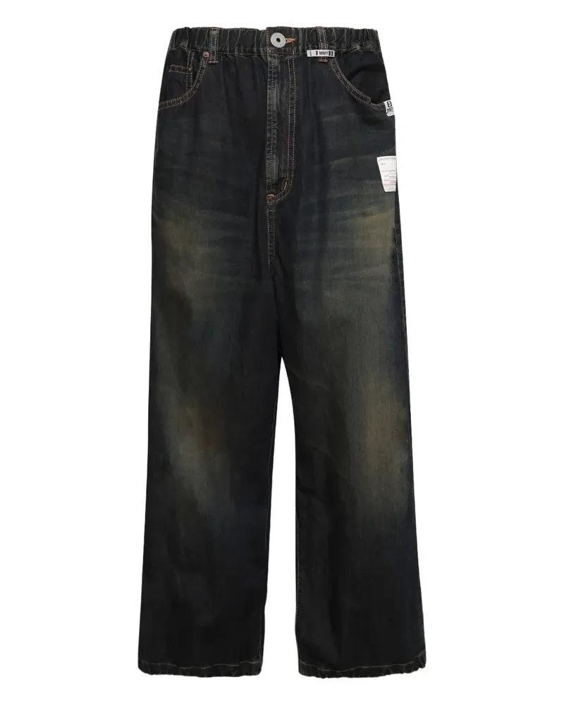 MIHARAYASUHIRO Weite Jeans im Distressed-Look - Blau Blau