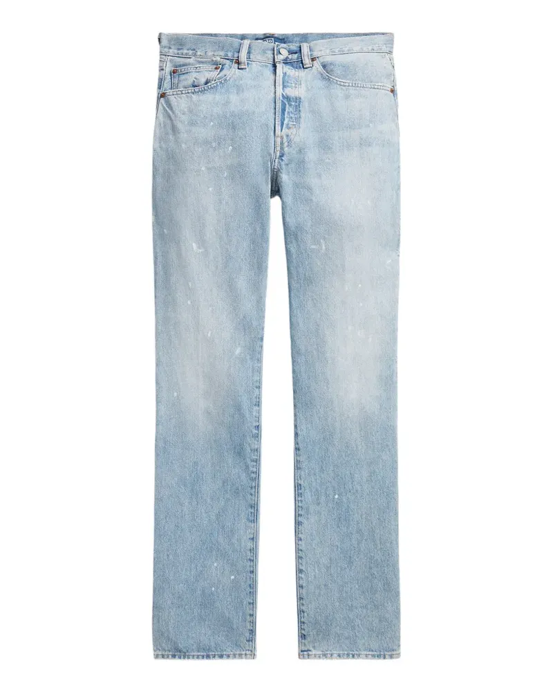 Ralph Lauren paint-splattered straight-leg jeans - Blau Blau