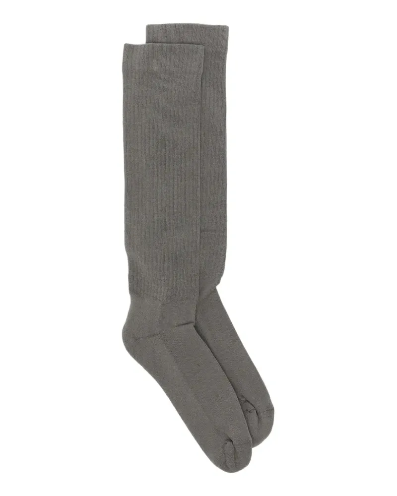 DRKSHDW by Rick Owens Pentagram knee-high socks - Grau Grau