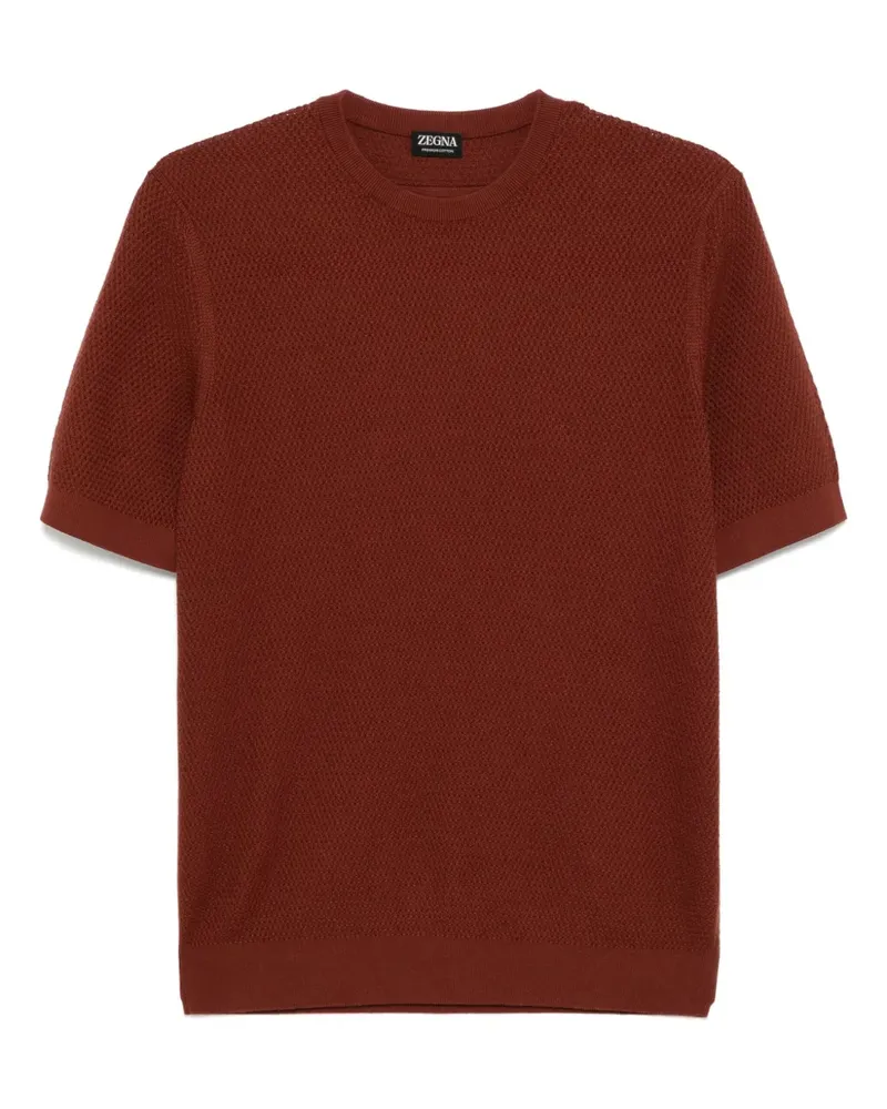 Ermenegildo Zegna Klassisches T-Shirt - Braun Braun
