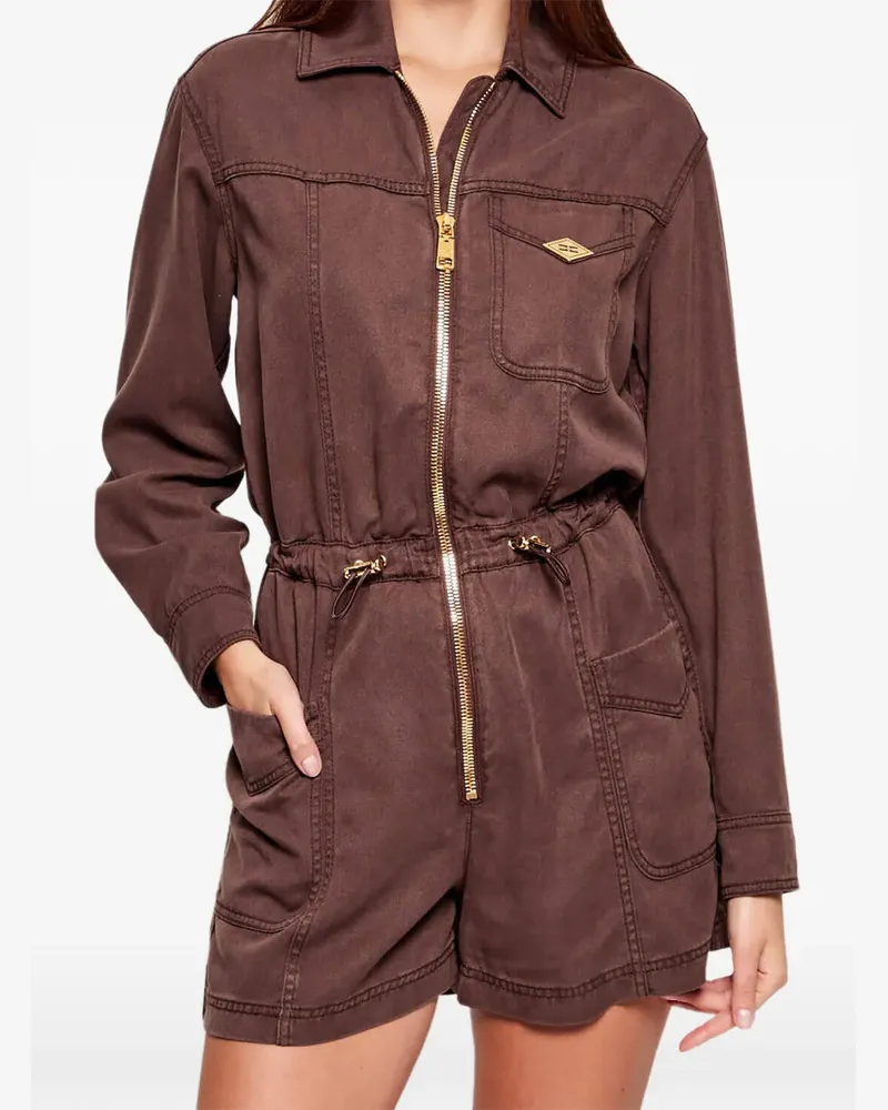 Elisabetta Franchi denim jumpsuit - Braun Braun