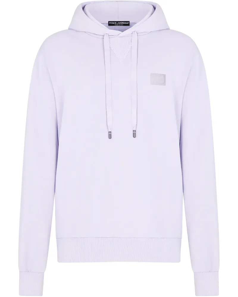 Dolce & Gabbana Hoodie mit Logo-Schild - Nude Nude