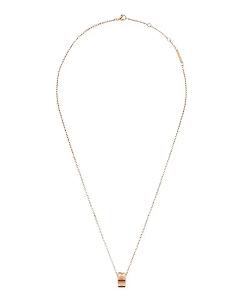 Daniel Wellington Elan ogo-engraved ring-pendant necklace - Rosa Rosa