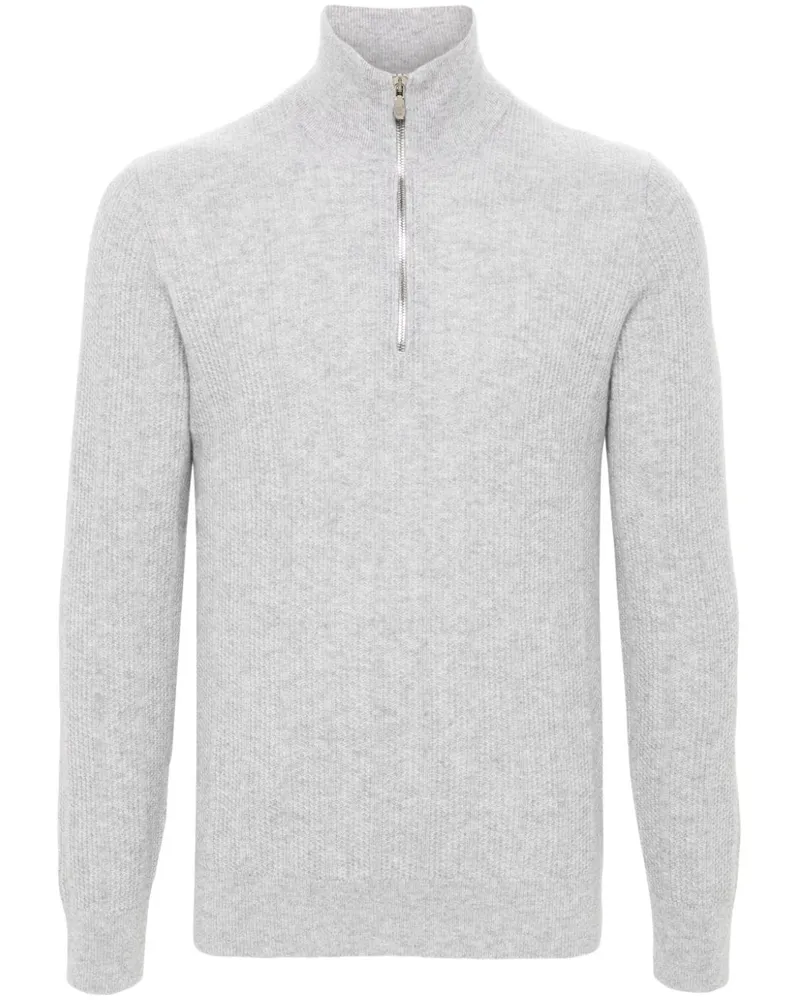 Brunello Cucinelli Klassischer Kaschmirpullover - Grau Grau