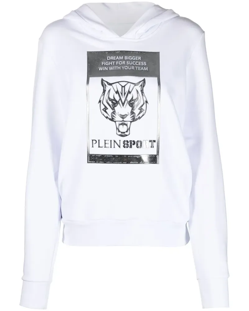 Philipp Plein Hoodie mit Metallic-Print - Weiß Weiß