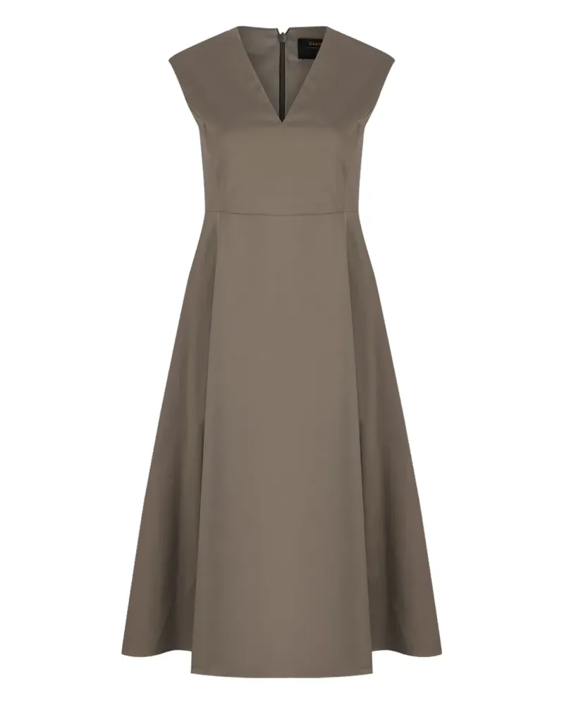 Gran Sasso Kleid mit V-Ausschnitt - Braun Braun