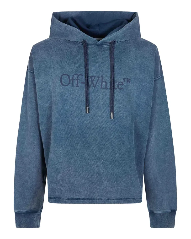 OFF-WHITE logo hoodie - Blau Blau