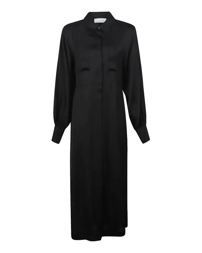 IRO chest pockets midi dress - Schwarz Schwarz