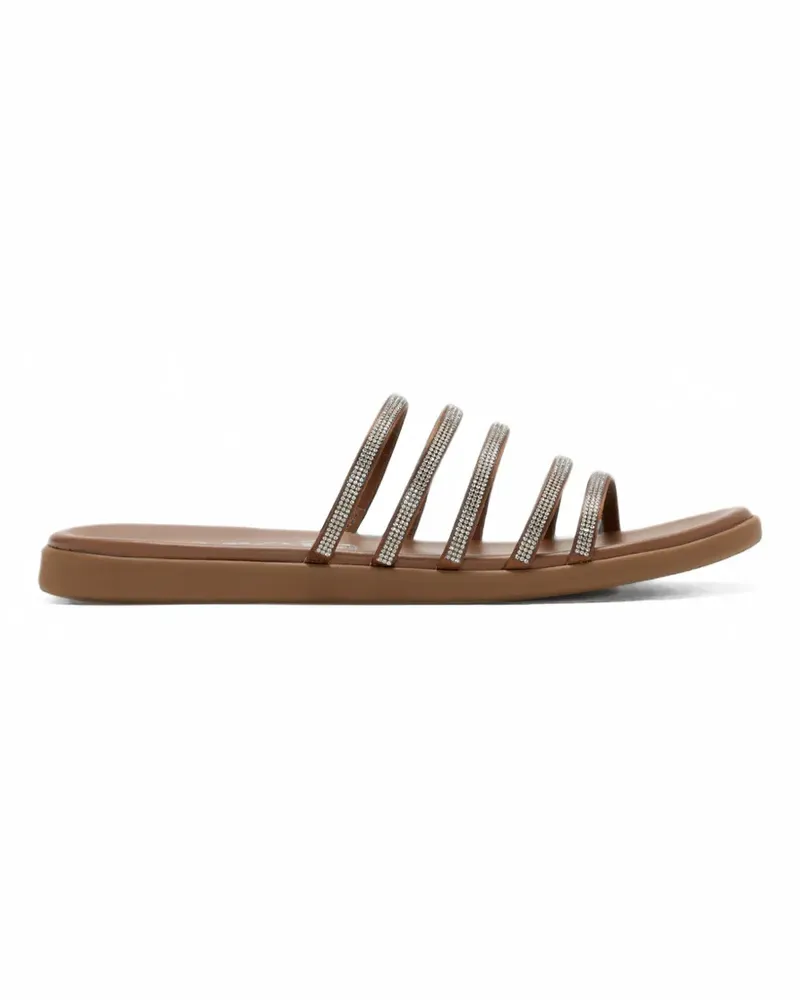 Pedro Garcia Prudie crystal-embellished flat sandals - Silber Silber
