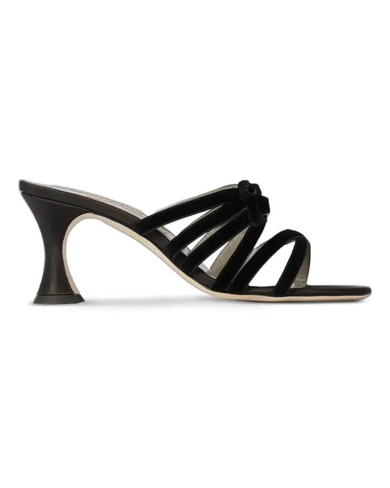 Manolo Blahnik Clementel bow-detail sandals - Schwarz Schwarz
