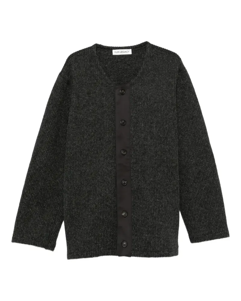 Our Legacy pressed wool cardigan - Grau Grau