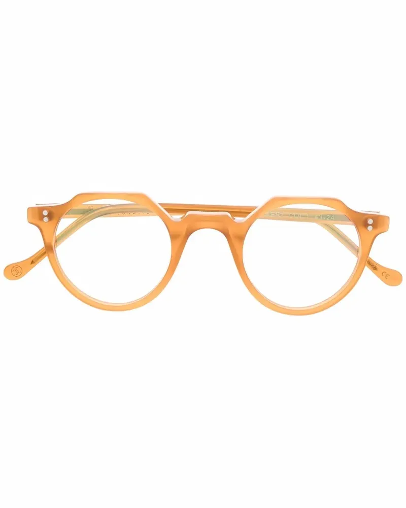 Lesca Brille mit marmoriertem Effekt - Orange Orange