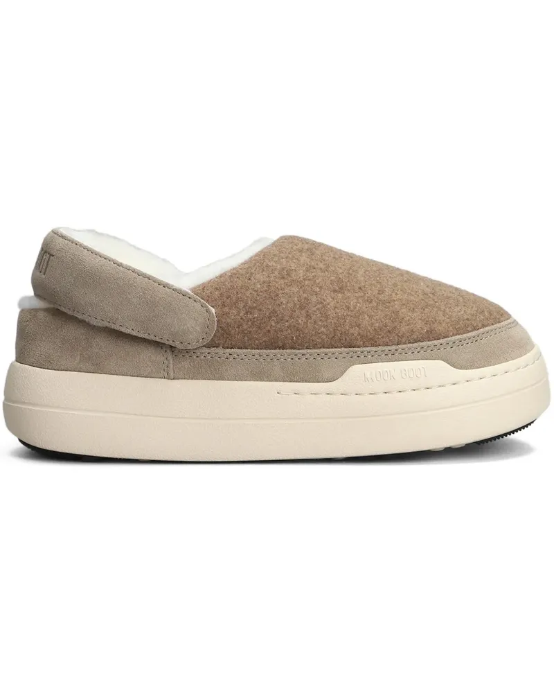 Moon Boot Park Clogs aus Filz - Nude Nude
