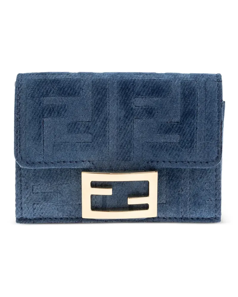 Fendi Portemonnaie mit FF-Schild - Blau Blau