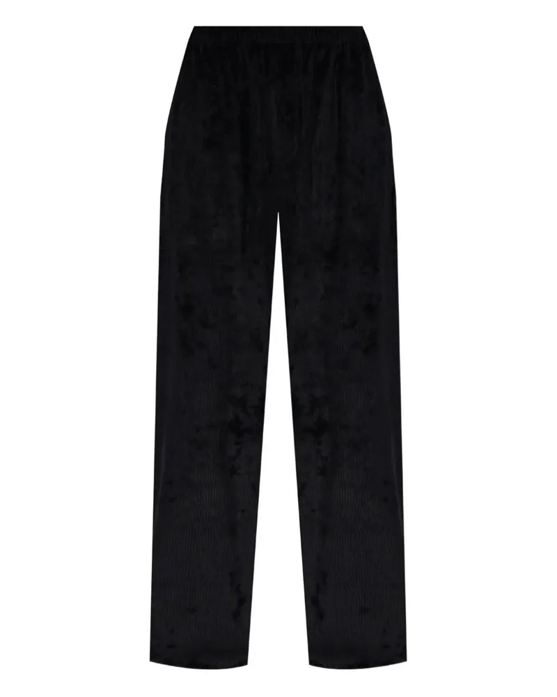 Balenciaga Cordhose mit weitem Bein - Schwarz Schwarz