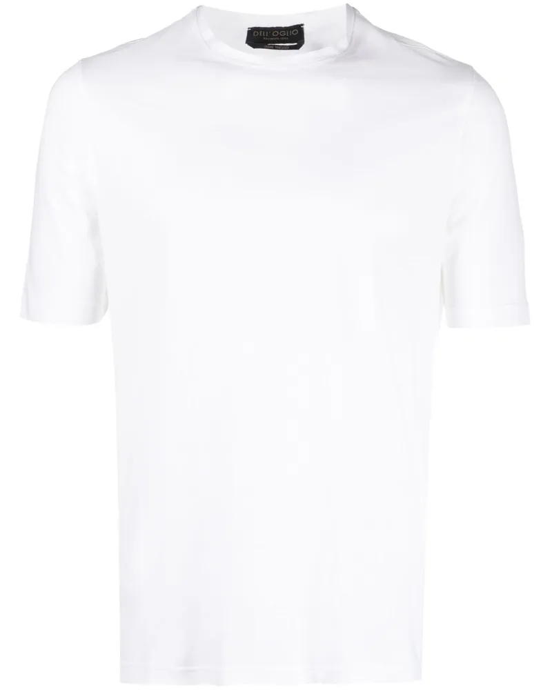 Dell'oglio T-Shirt mit rundem Ausschnitt - Weiß Weiß