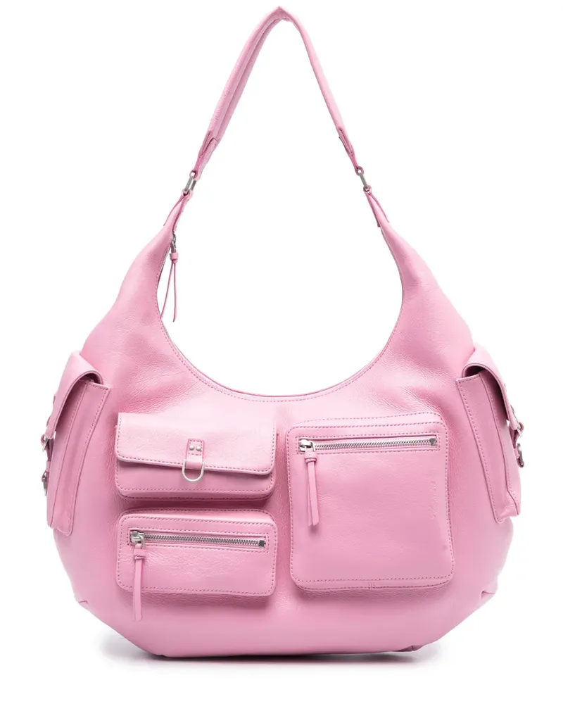 Blumarine Große Hobo-Schultertasche - Rosa Rosa