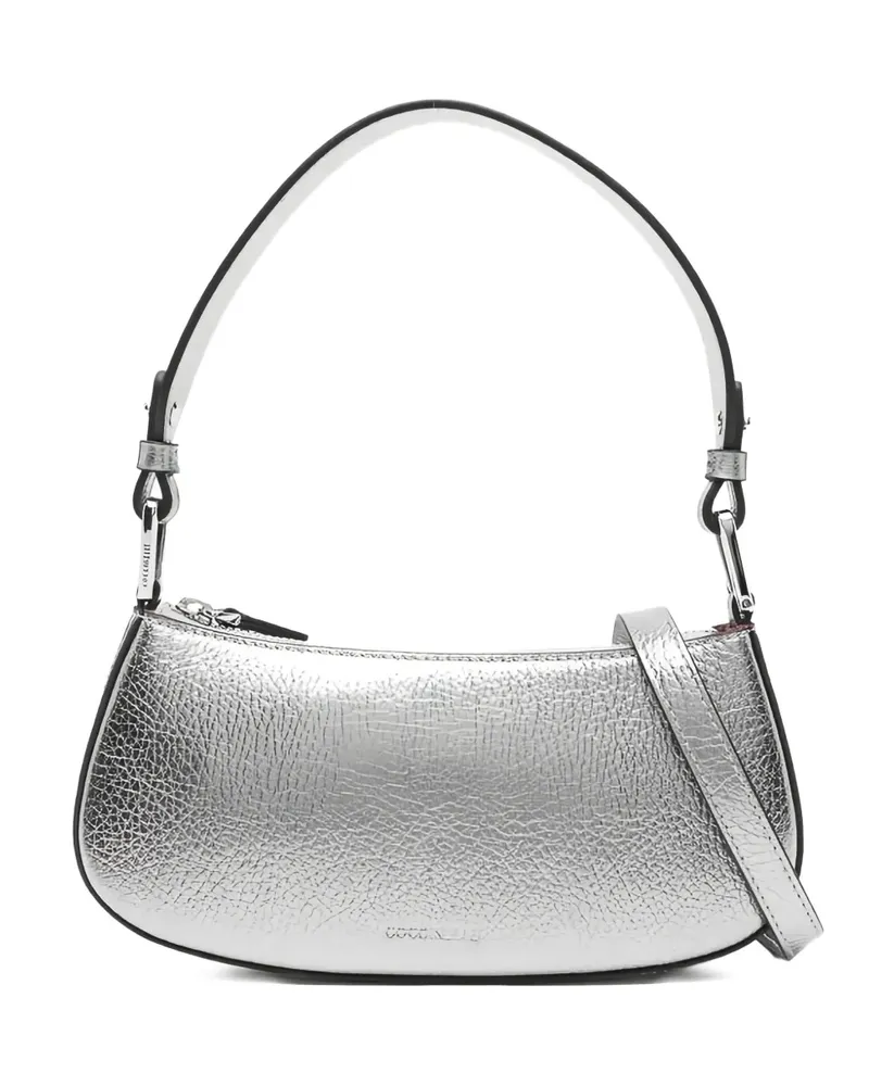 Coccinelle grained-leather shoulder bag - Silber Silber