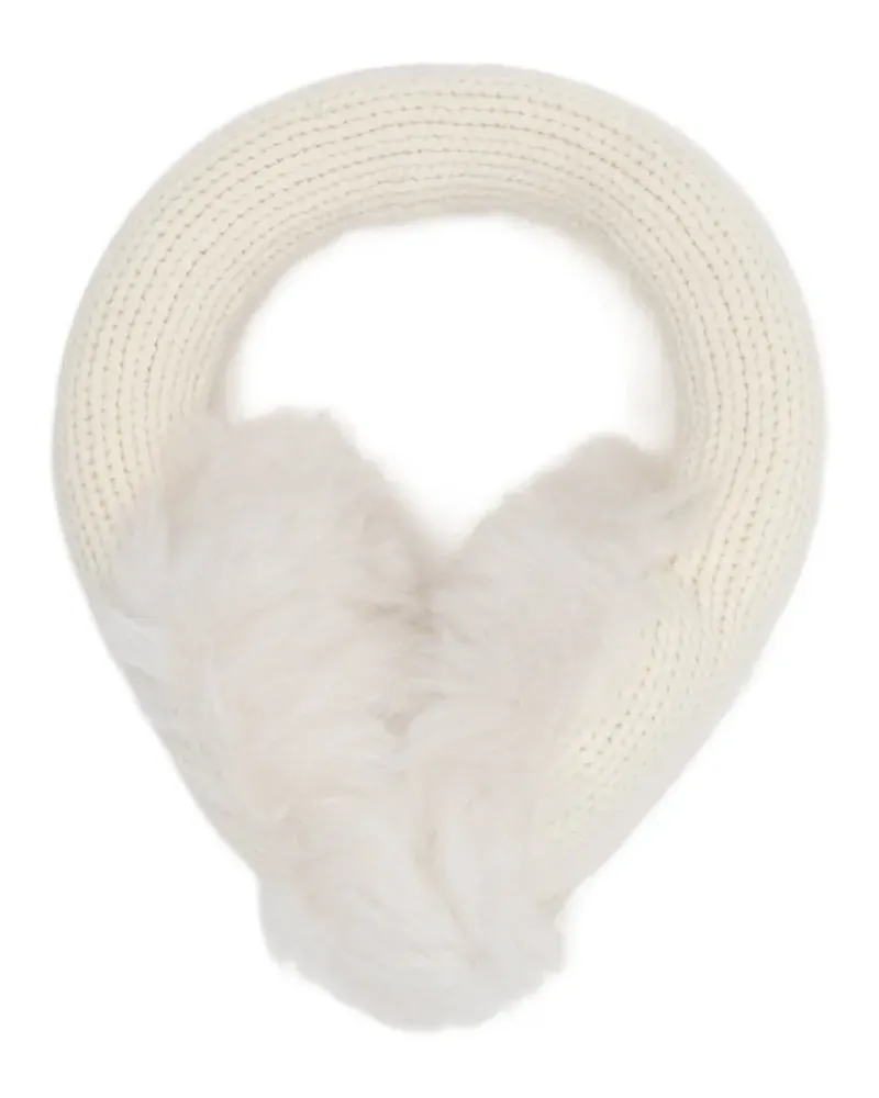 Moncler Ohrenschützer mit Logo-Patch - Nude Nude