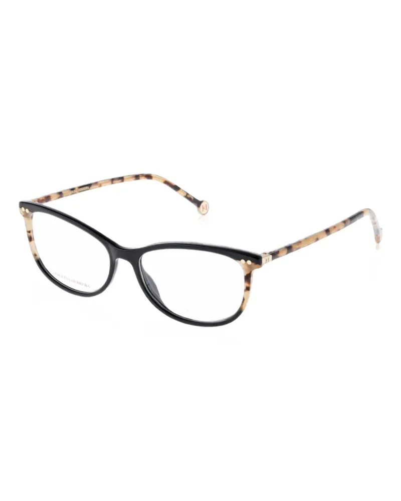 Carolina Herrera New York tortoiseshell rectangle-frame glasses - Schwarz Schwarz