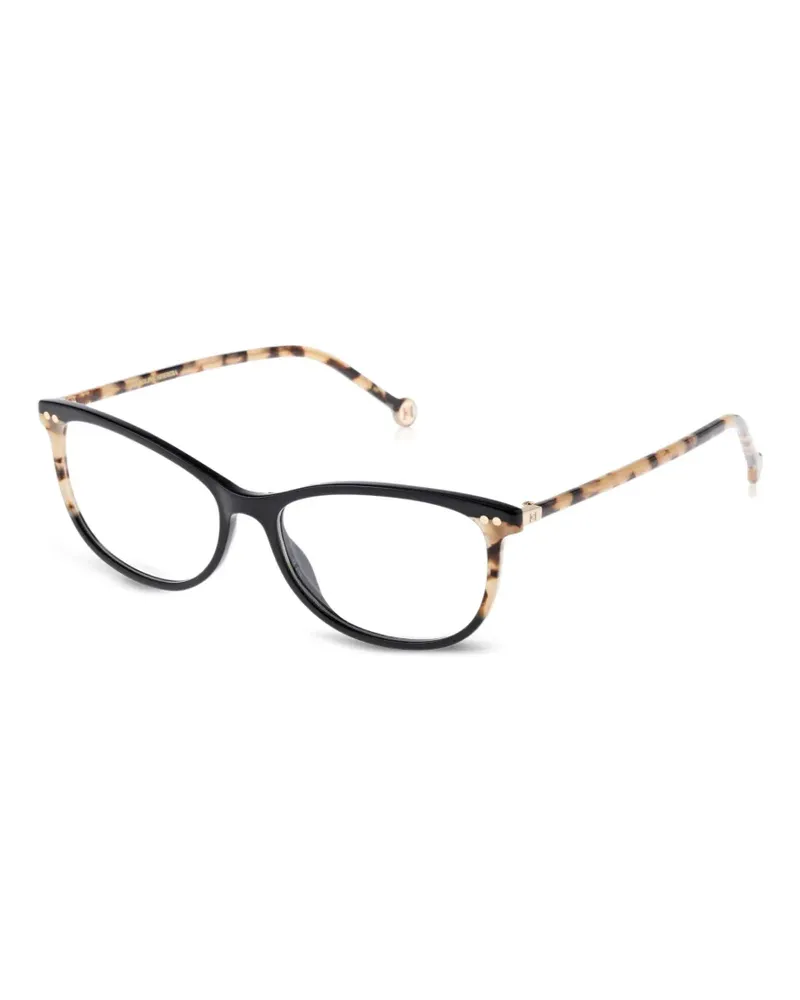 Carolina Herrera New York Eckige Brille in Schildpattoptik - Schwarz Schwarz